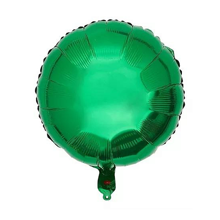 Balão Metalizado Redondo 9" 23cm - Verde