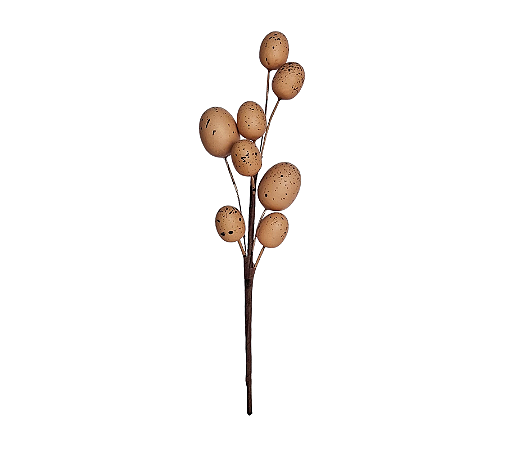Enfeite Galho Decorativo Ovinhos Páscoa Caramelo 1Un