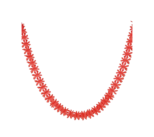 Guirlanda Muga de Papel Florzinha Vermelho 1Un