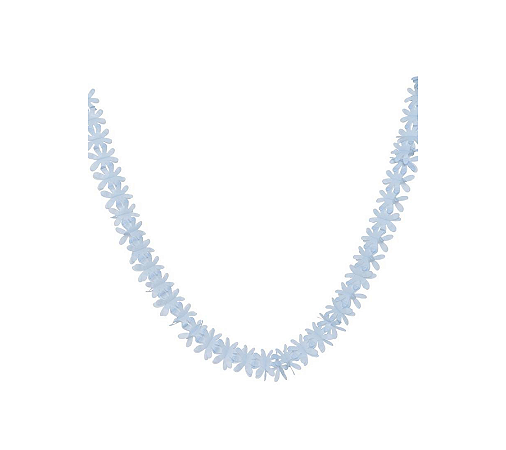 Guirlanda Muga de Papel Florzinha Azul Jeans 1Un