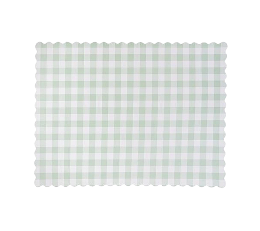 Jogo Americano Infantil (5 un) - Xadrez Verde Chá