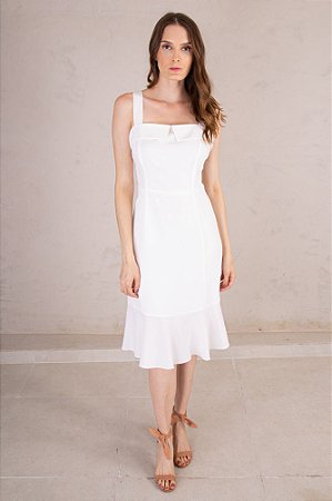 Vestido Midi Miami Off White