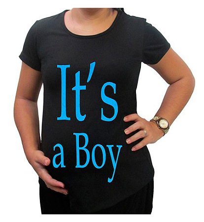 Camiseta Para Gestante It's a Boy BabyKinha