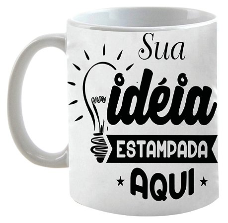 CANECA DE CERÂMICA (PERSONALIZADO) 5 UNIDADES