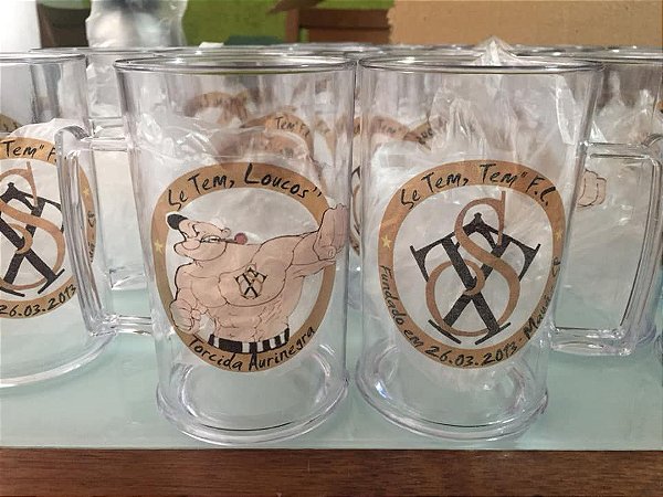 CANECA DE ACRILICO 500 ML (20 UNIDADES)