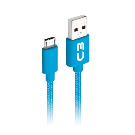 Cabo USB-Micro USB 1M CB-M11BL Azul C3Plus