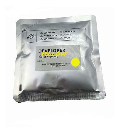 REVELADOR P/ RICOH MPC2003, MPC3003 YELLOW (250G) ZEUS