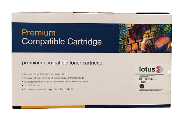 TONER P/ BROTHER TN-3472, TN-880 (12K) CART. LOTUS