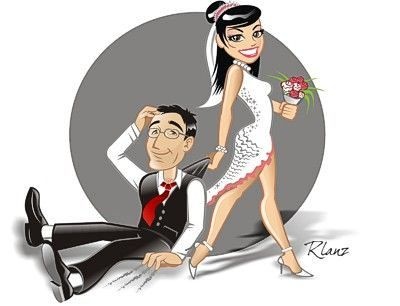 Caricatura de Casamento