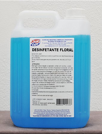 Desinfetante Floral - Clean Vale (5L)
