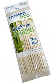 Espeto de Bambu 18cm c/50 Inoven