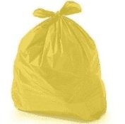 Saco de Lixo Colorido 60L Amarelo c/ 100un.