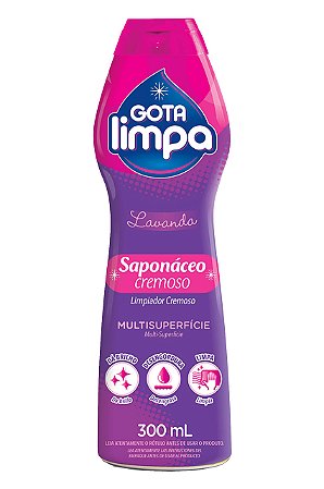 Saponáceo Cremoso Gota Limpa Lavanda 300g