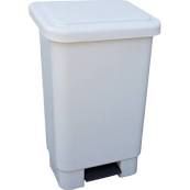 LIXEIRA BRANCA C/ PEDAL 50L