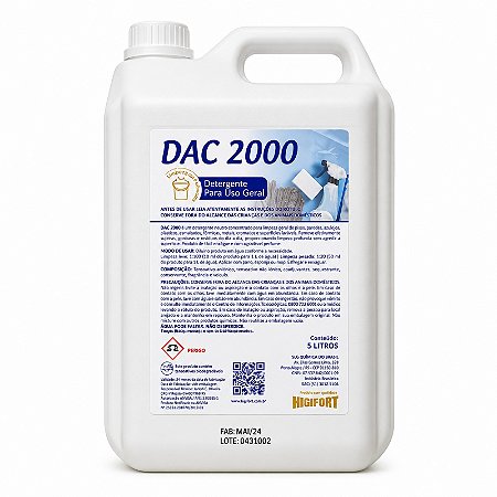Detergente Alcalino Clorado DAC 2000 5L
