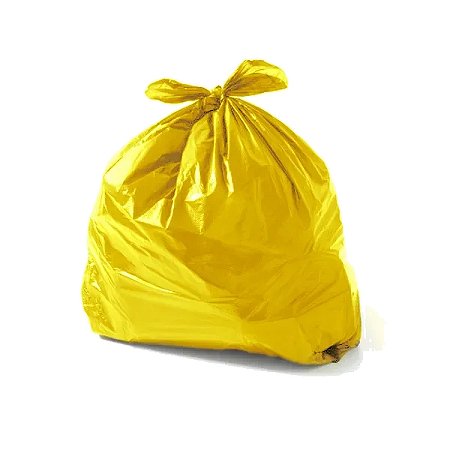 Saco de Lixo Colorido 40L Amarelo