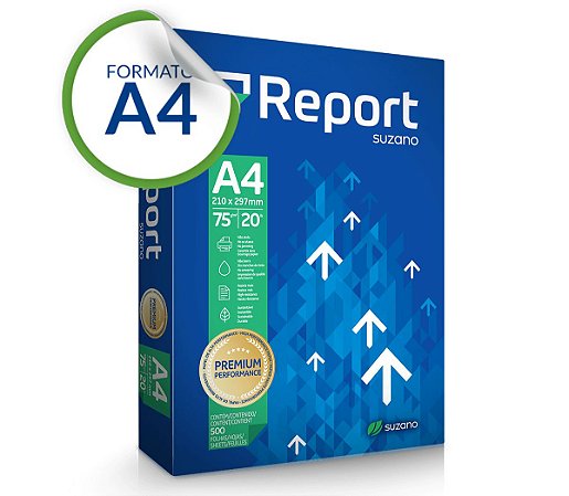 Papel Sulfite Report Premium A4 75g 500 folhas