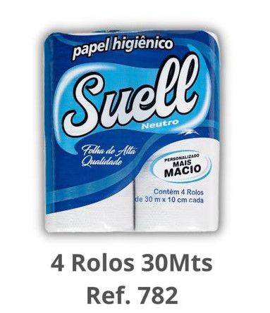 Papel Higienico Folha Simples Suell 4x30m