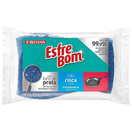 Esponja Antiaderente Não Risca Esfrebom Ref.:456