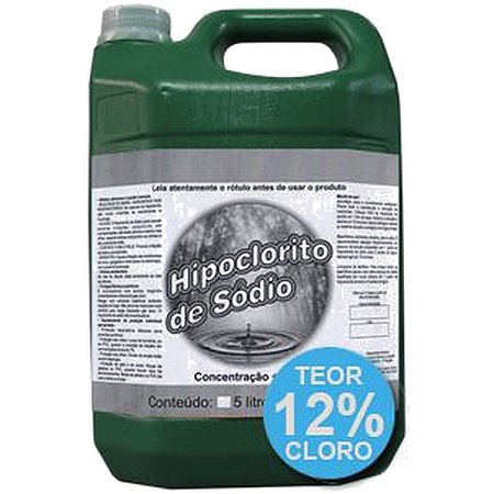 Hipoclorito de Sódio Remove Limo e Manchas 12% 5L