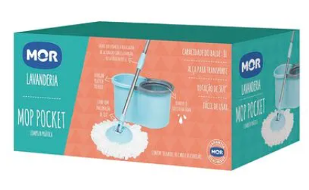 Balde Mop Giratório Mor Pocket 8L