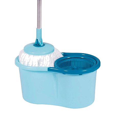 Balde Mop Giratório Mor Limpeza Prática 13L