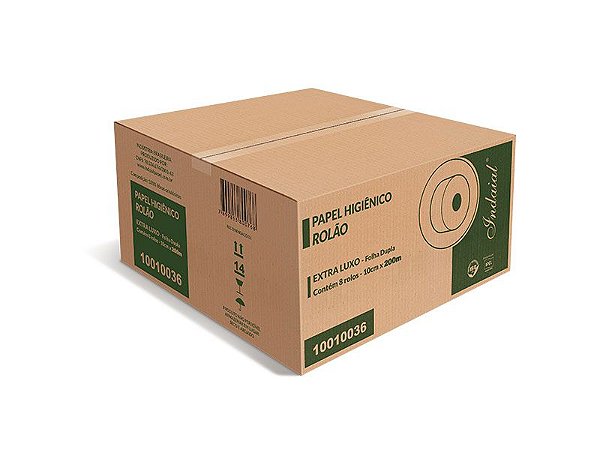 Papel Higiênico Rolão Flamingo Folha Dupla 8x10x200m