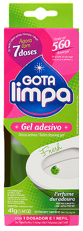 Gel Adesivo Sanitário Gota Limpa c/ 7 Doses Fresh