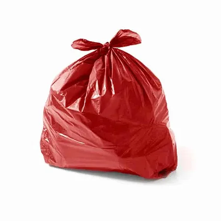 Saco de Lixo Colorido 20L c/100 Vermelho