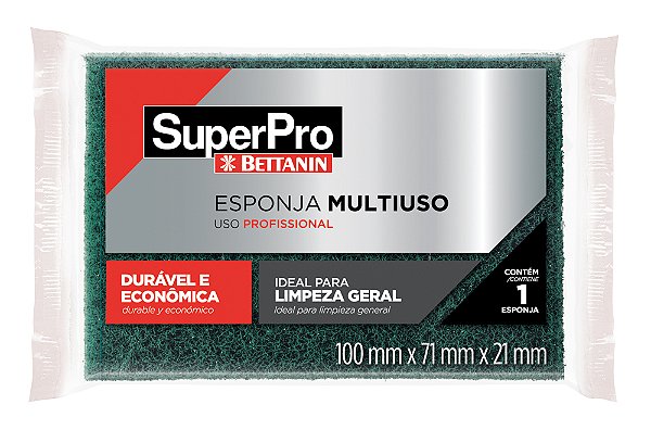 Esponja Dupla Face Multiuso Plus Superpro