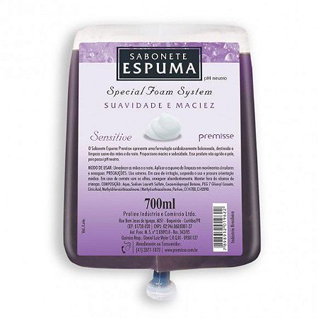 Sabonete Espuma Premisse Sensitive 700ml