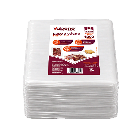 Saco à Vácuo BPA Free 25x35cm Vabene c/1000