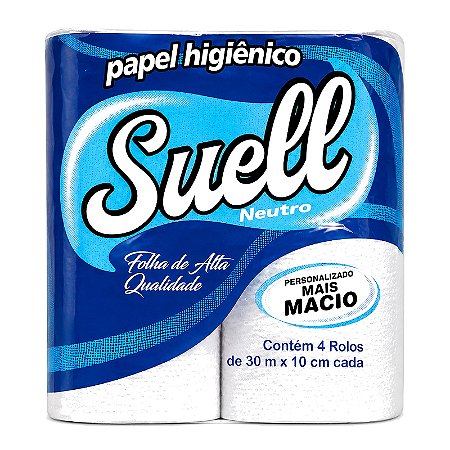 Papel Higiênico Branco Suell 4x30m