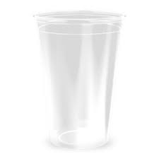 Copo Descartável Plástico Transparente Liso Minaplast 400ml c/50