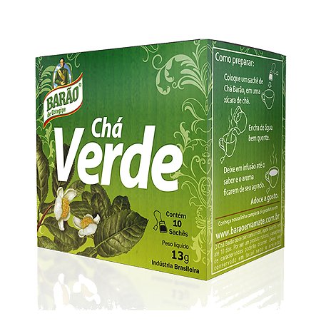 Chá Barão Verde 13g (5x10 sachês)