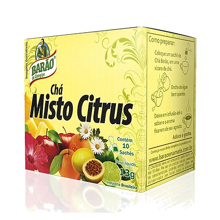 Chá Barão Misto Citrus 13g 5x10g