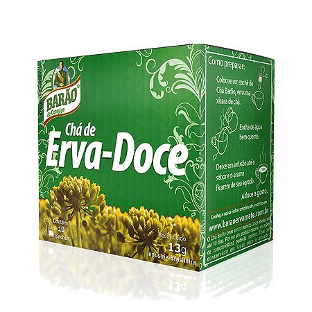 Chá Barão Erva Doce 13g (5x10 sachês)