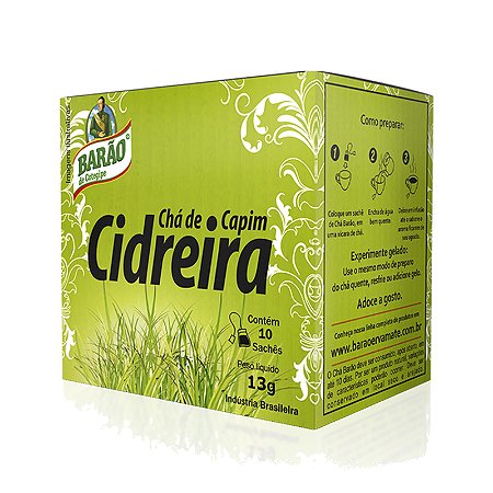 Chá Barão Cidreira 13g (5x10 sachês)