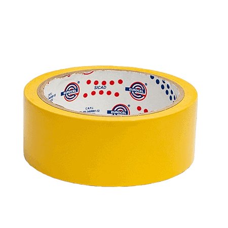 Fita Adesiva para Demarcação de Solo 38mm x 15m Amarela