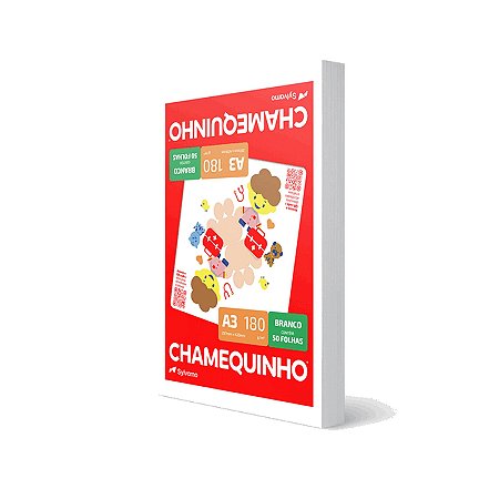 Papel Chamequinho 180g/m² Branco A3