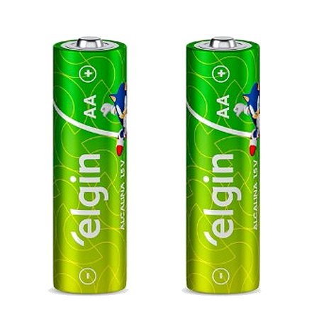 Pilha Alcalina Elgin AA c/2