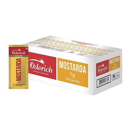 Mostarda Oderich Sachê 7g - Caixa com 140un