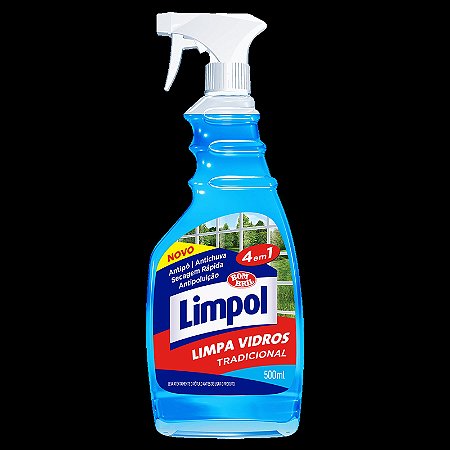 Limpa-Vidros Limpol 4 em 1 com Gatilho 500ml