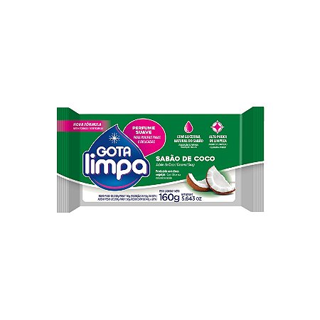 Sabão Gota Limpa Coco 160g