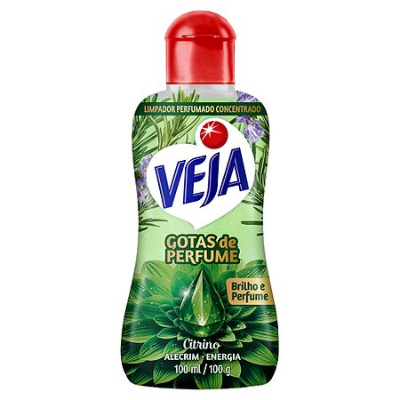 Limpador Perfumado Veja Concentrado Alecrim Citrino 100ml