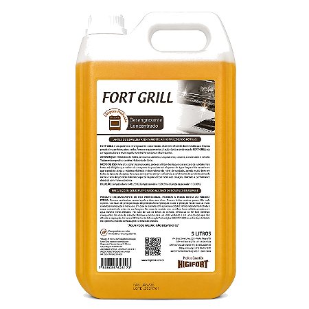 Detergente Desengraxante Fort Grill Fornos, Chapas e Pisos Fort Grill 5L