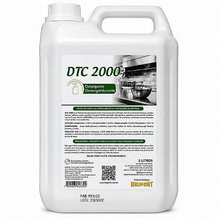 Detergente Neutro DTC 2000 Concentrado 1:100 5L
