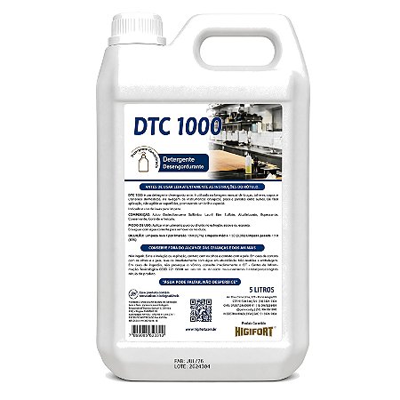 Detergente Neutro DTC 1000 Concentrado 1:60 5L