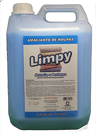 Amaciante de Roupas Limpy 5L