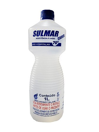 Álcool Líquido Antisséptico Sulmar 70º 1L